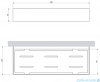 Omnires Uni koszyk prysznicowy 30x11 cm miedź szczotkowana UN10335CPB